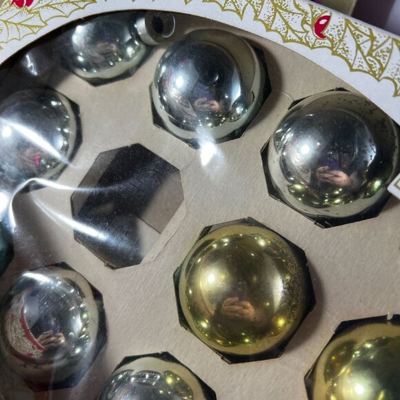 47 Vintage Shiny Brite Christmas Ball Ornaments Set Of 4 Boxes Assorted Colors - Picture 2 of 6